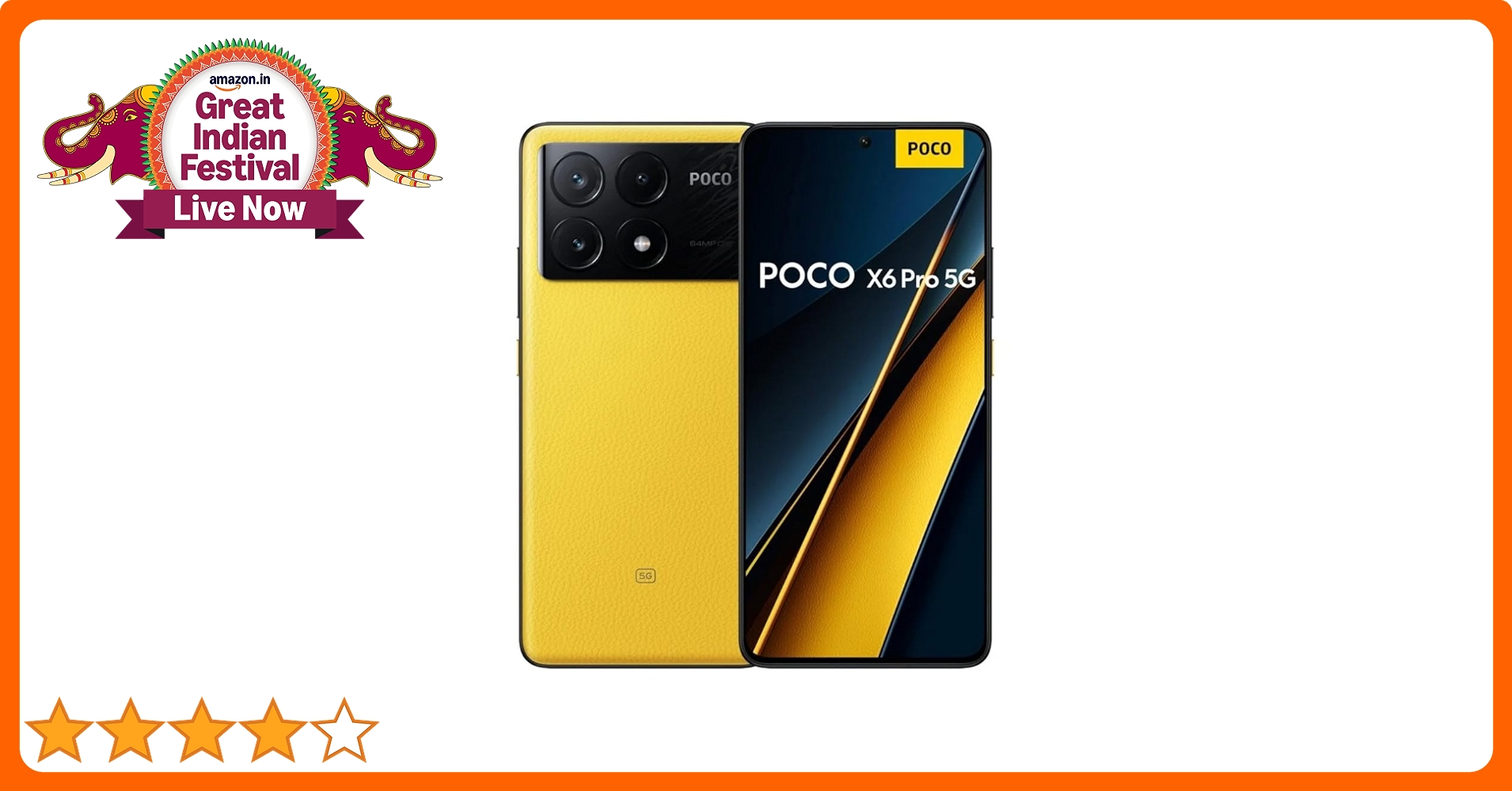 POCO X6 Pro 5G (POCO Yellow 8GB RAM 256GB Storage) : Amazon